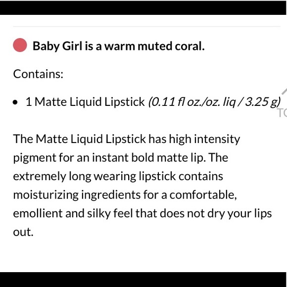 Kylie Costmetics Matte Lipstick - Baby Girl - Picture 4 of 6